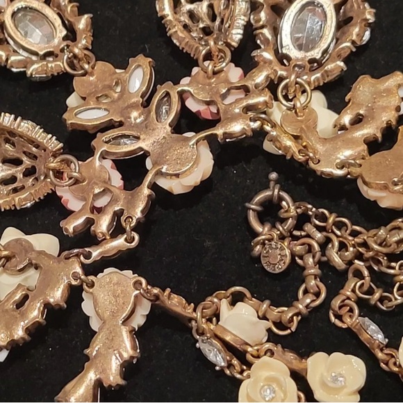 J CREW Camellia Rose Flower Choker - Picture 6 of 7